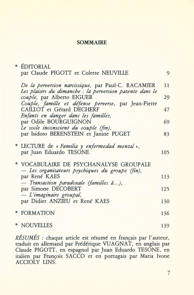 『gruppo 3 - Perversité dans les familles』 2