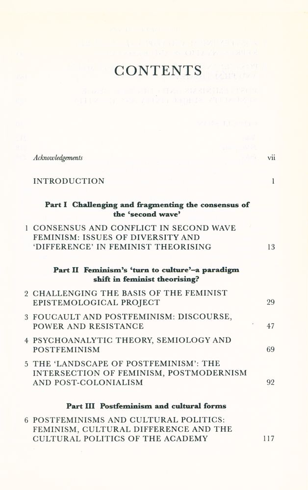 『Postfeminisms : Feminism, cultural theory and cultural forms』 2
