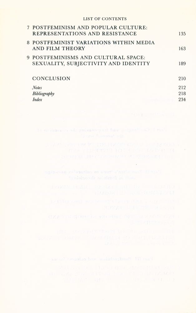 『Postfeminisms : Feminism, cultural theory and cultural forms』 3