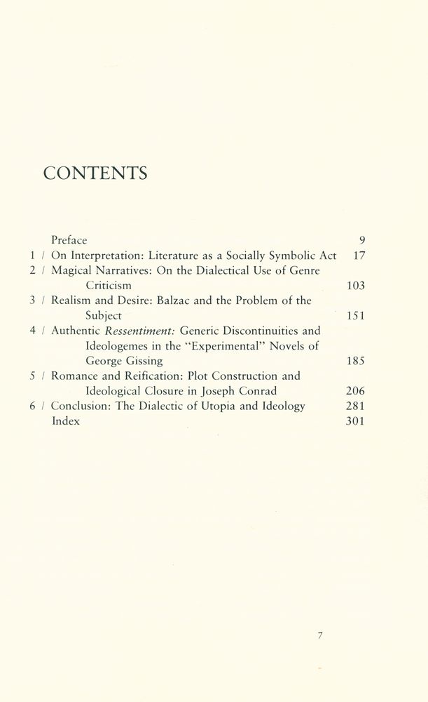 『The political unconscious : Narrative as a Socially Symbolic Act』 2