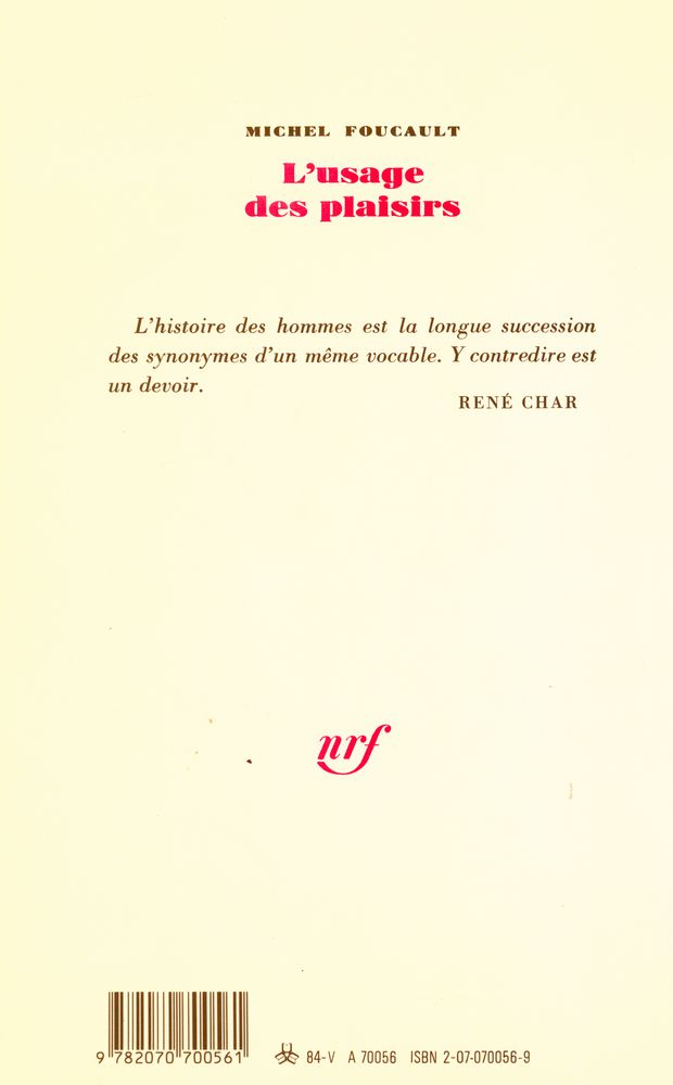 『Histoire de la sexualité 2 : L'usage des plaisirs』 3