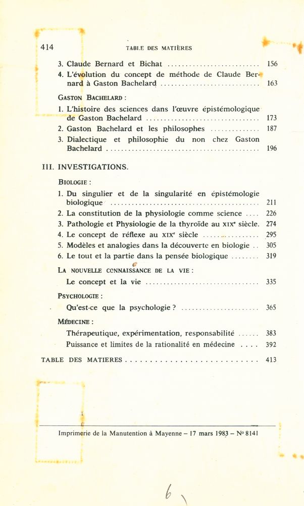 『ÉTUDES D'HISTOIRE ET DE PHILOSOPHIE DES SCIENCES』 3