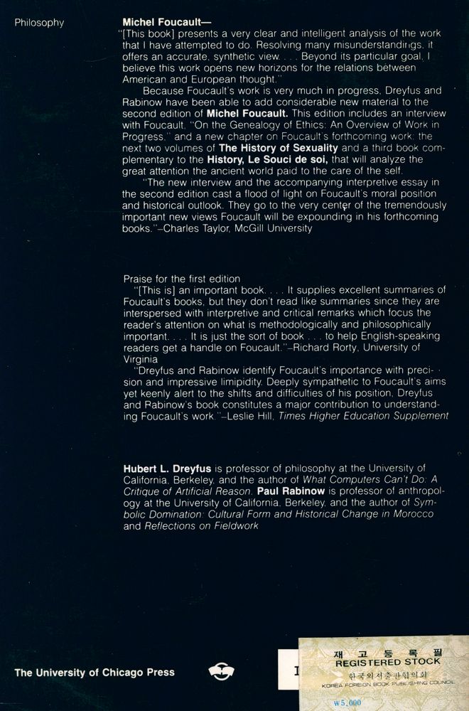 『Michel Foucault : beyond structuralism and hermeneutics』 4