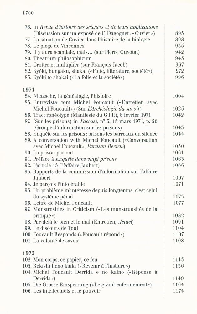 『FOUCAULT : Dits et écrits 1, 1954 - 1975』 5