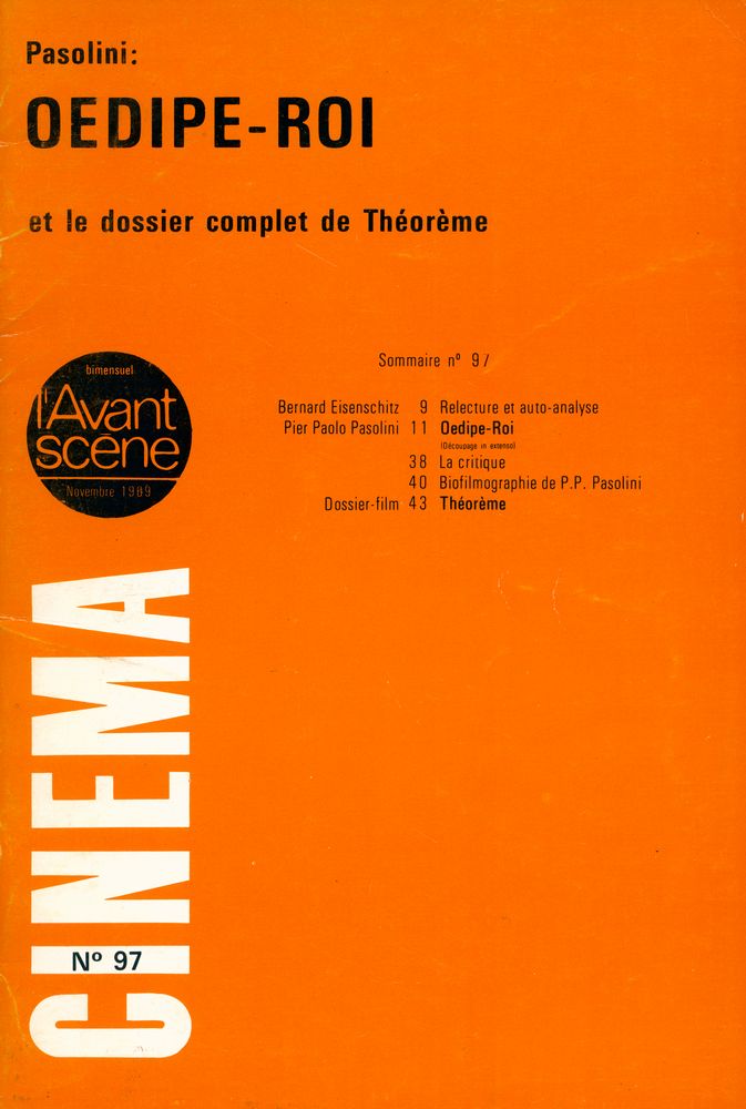 『l'Avant - Scene du Cinema』 No 97 Novembre 1969 1