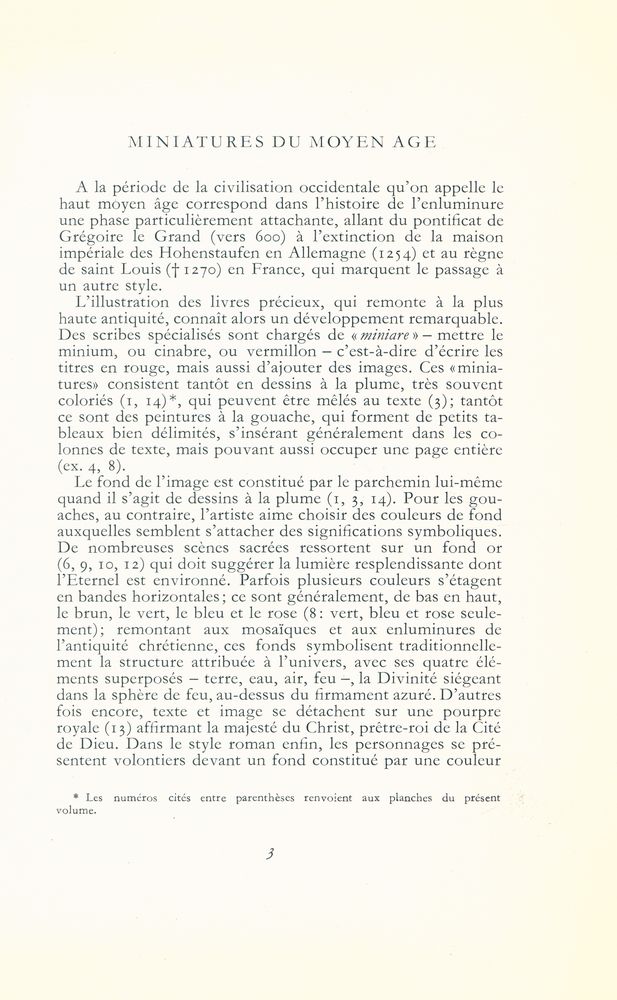 『MINIATURES DU MOYEN AGE』 2