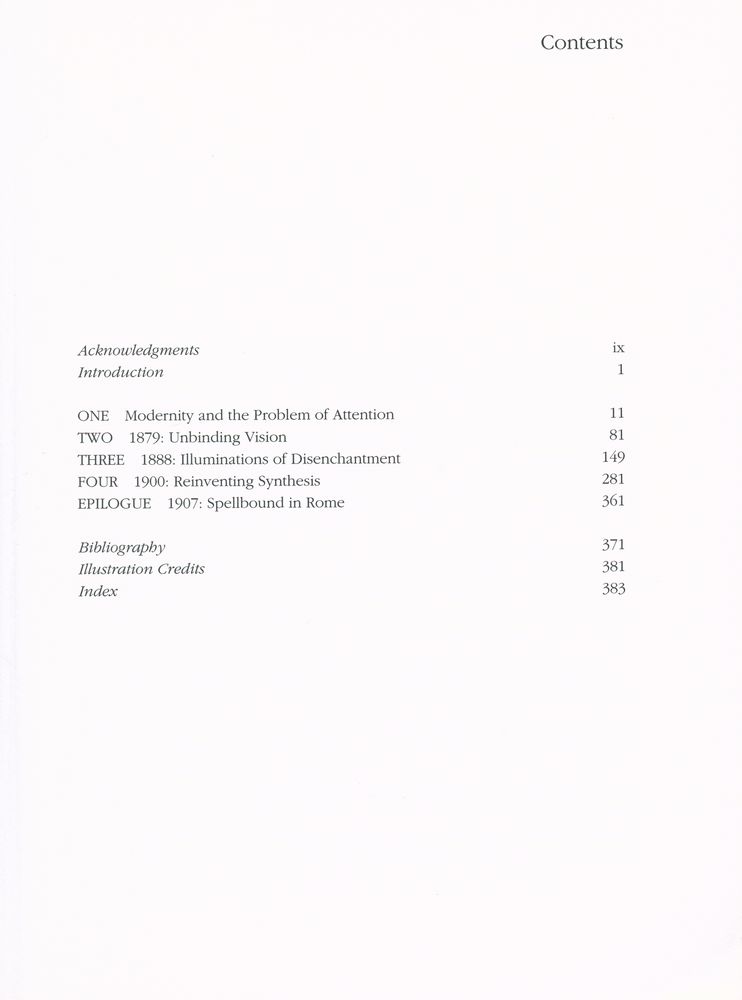 『Suspensions of perception : attention, spectacle, and modern culture』 2