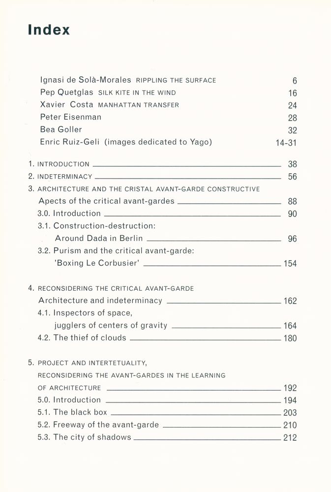 『ARCHITECTURE OF THE INDETERMINACY』 2