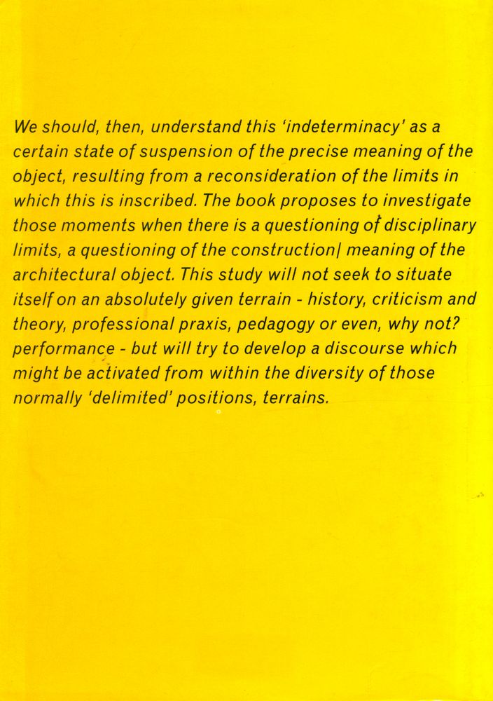 『ARCHITECTURE OF THE INDETERMINACY』 4