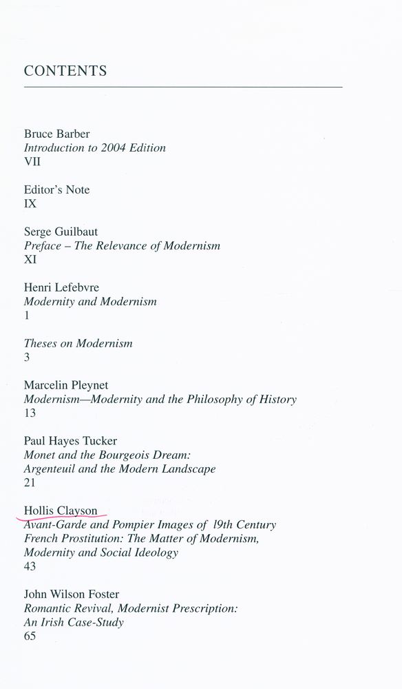 『Modernism and modernity : the Vancouver conference papers』 2