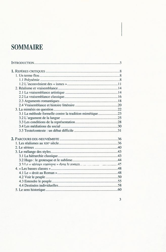 『LE RÉALISME : Éléments de critique, d'histoire et de poétique』 2