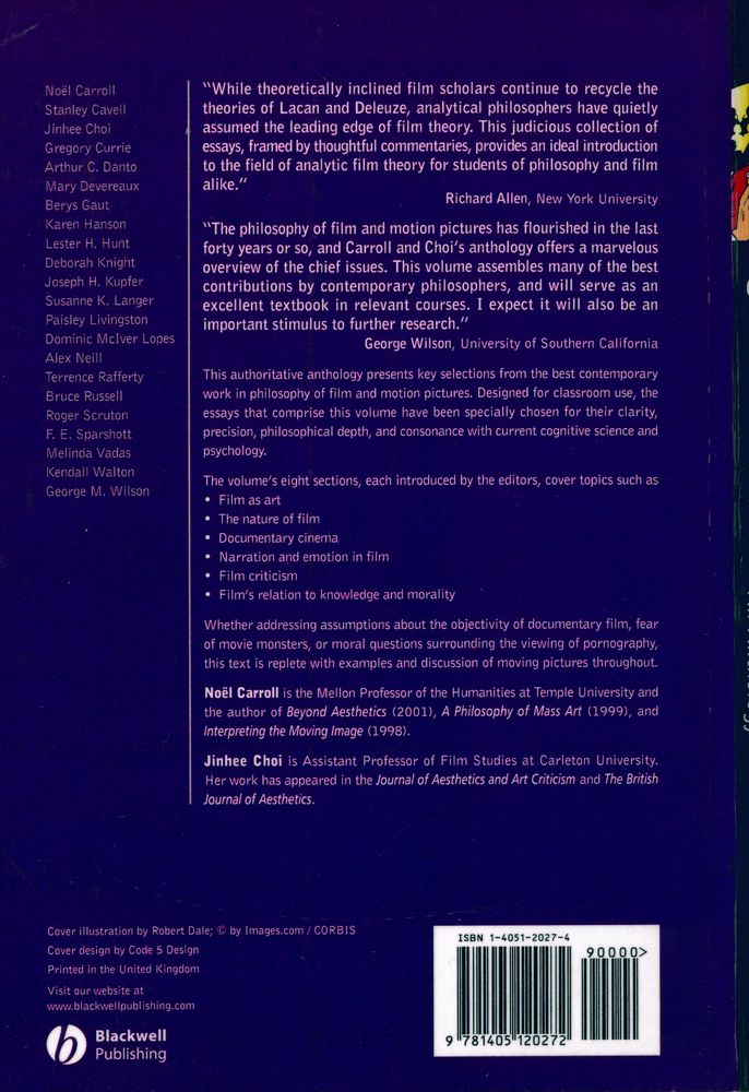 『Philosophy of film and motion pictures : an anthology』 5