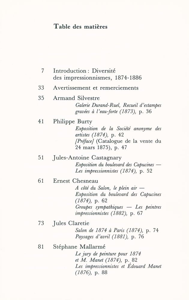 『LES ÉCRIVAINS DEVANT L'IMPRESSIONNISME』 2