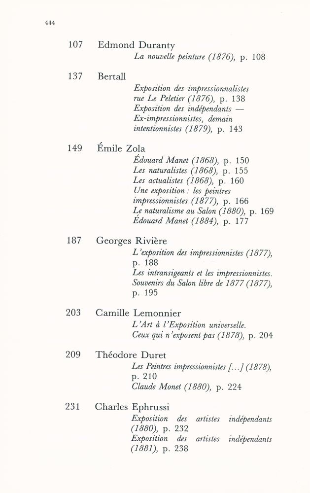 『LES ÉCRIVAINS DEVANT L'IMPRESSIONNISME』 3