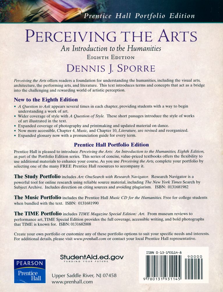 『Perceiving the arts : an introduction to the humanities』 3