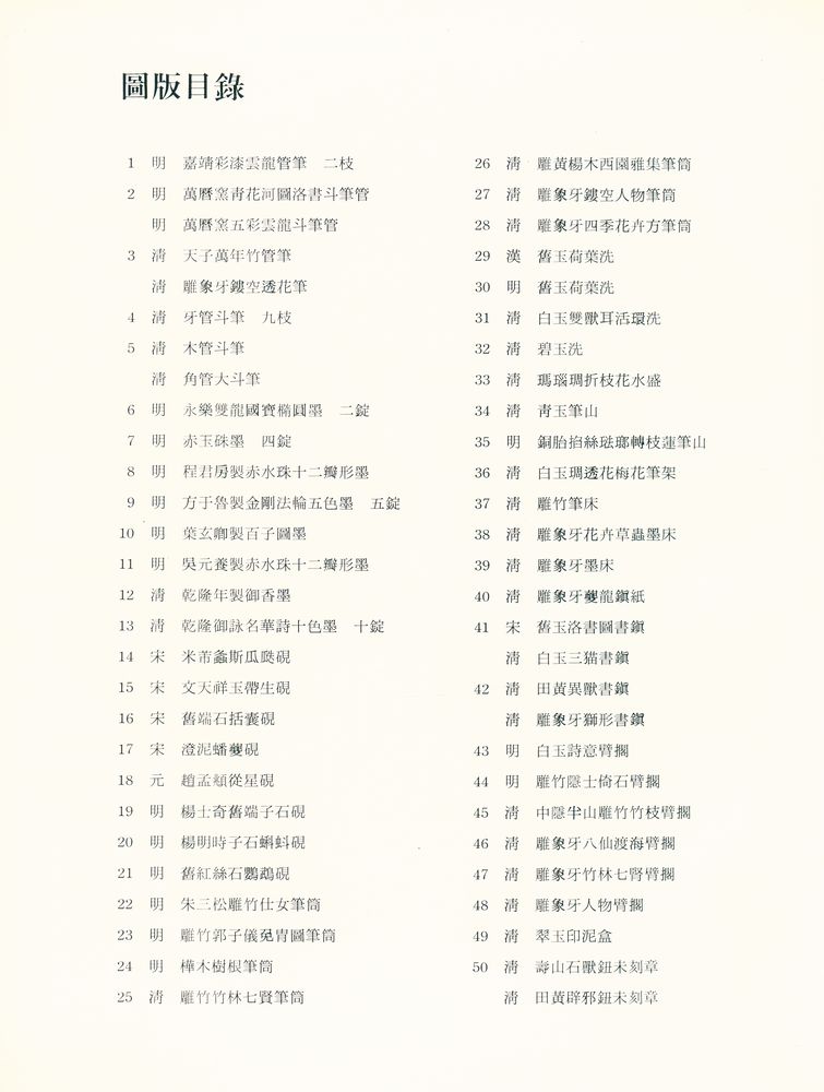 『中華民國國立故宮博物院藏品 - 故宫文具選萃』 2