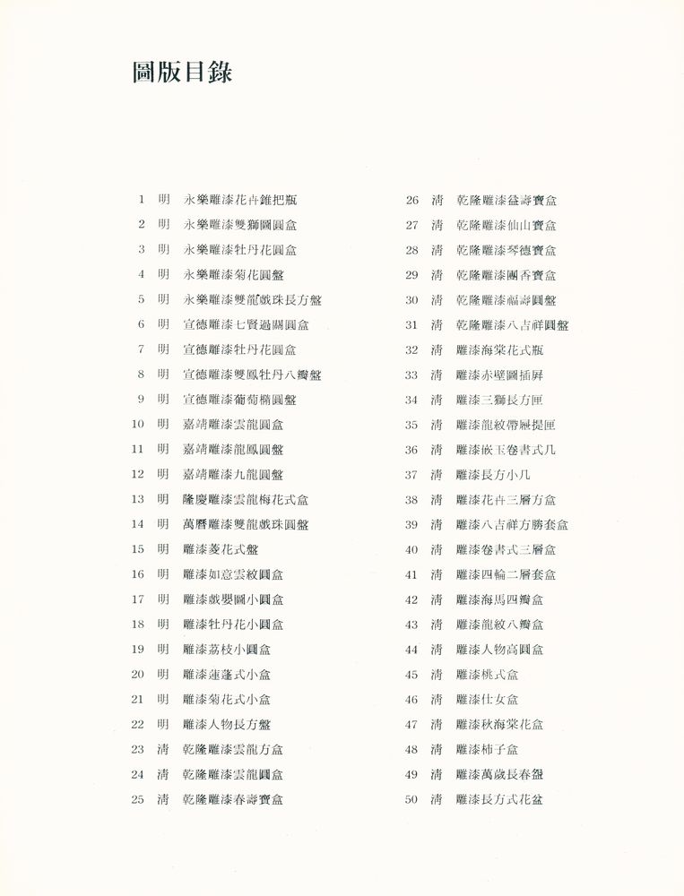 『中華民國國立故宮博物院藏品 - 故宫雕漆噐選萃』 2