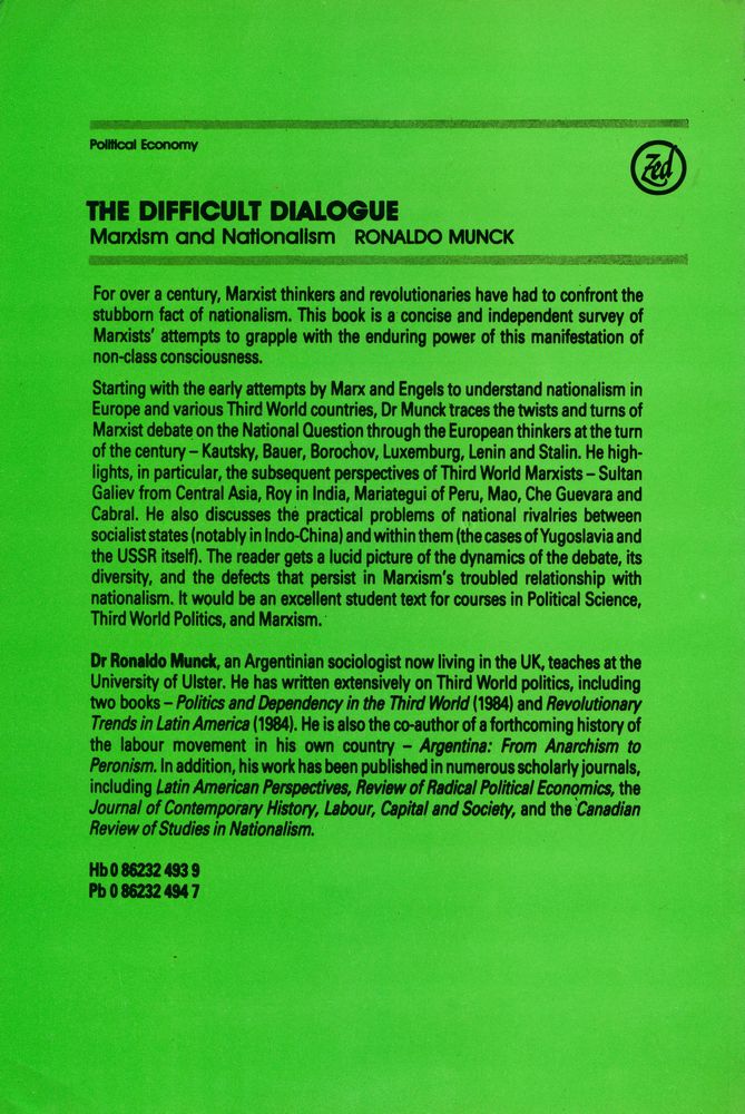 『The Difficult Dialogue : Marxism and Nationalism』 4