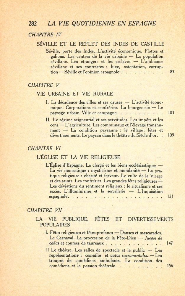 『LA VIE QUOTIDIENNE EN ESPAGNE AU SIECLE D'OR』 3