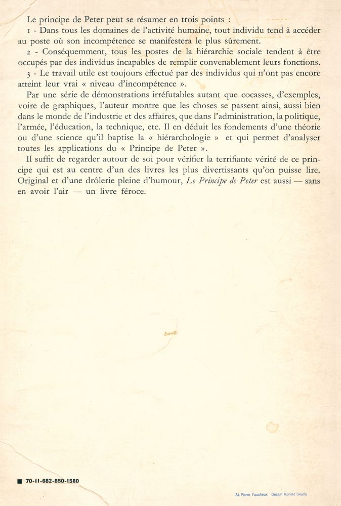 『Le Principe de Peter ou pourquoi tout va toujours mal』 3