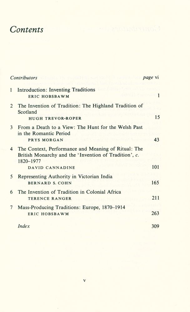 『The Invention of Tradition』 2