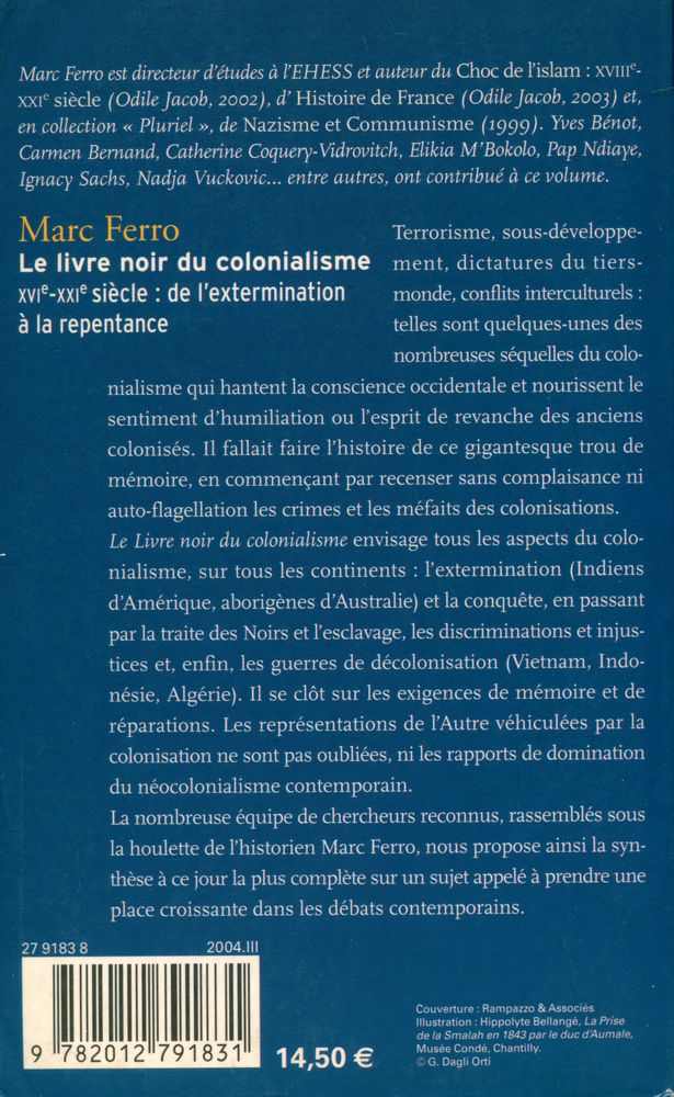 『LE LIVRE NOIR DU COLONIALISME XVIe - XXIe siècle : de l'extermination à la repentance』 5