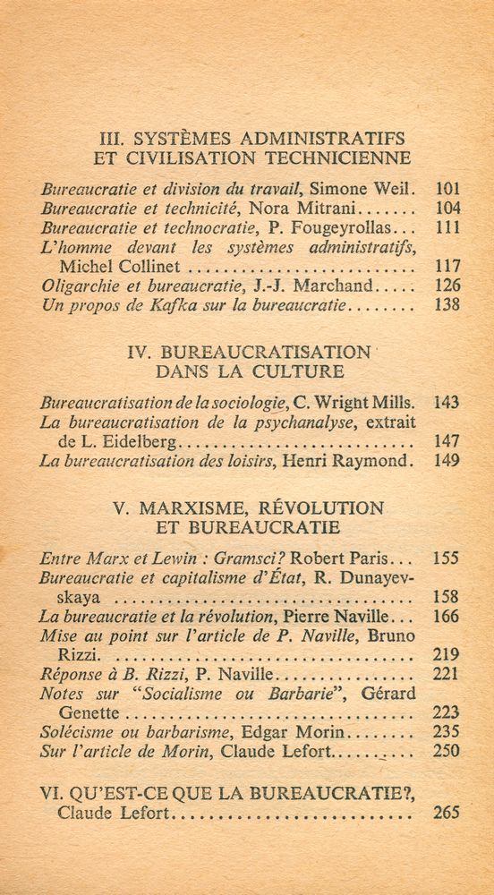 『ARGUMENTS 1 - LA BUREAUCRATIE』 3