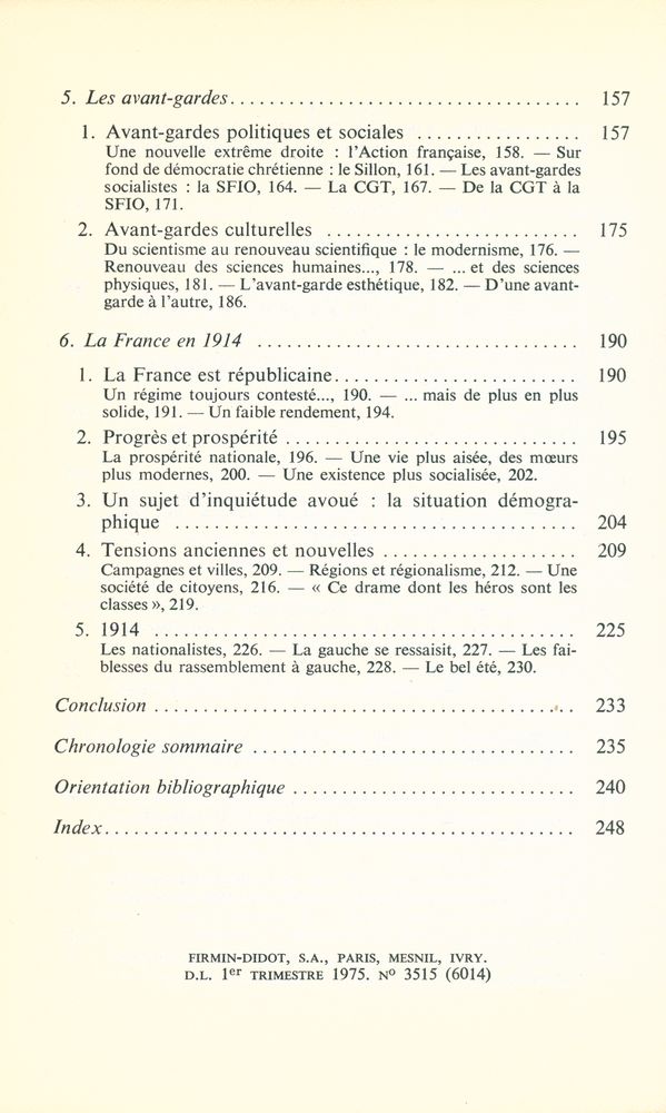 『NOUVELLE HISTOIRE DE LA FRANCE CONTEMPORAINE 11 - La République radicale? 1898 - 1914』 4