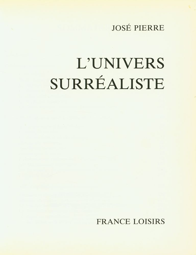 『L'UNIVERS SURRÉALISTE』 1