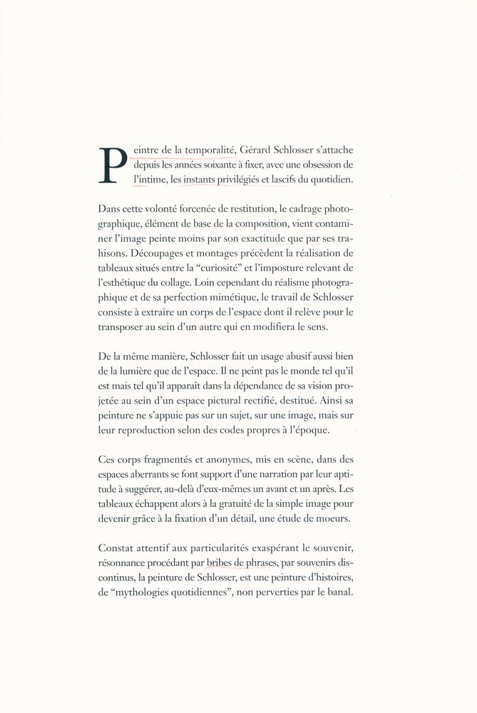 《GÉRARD SCHLOSSER》 2
