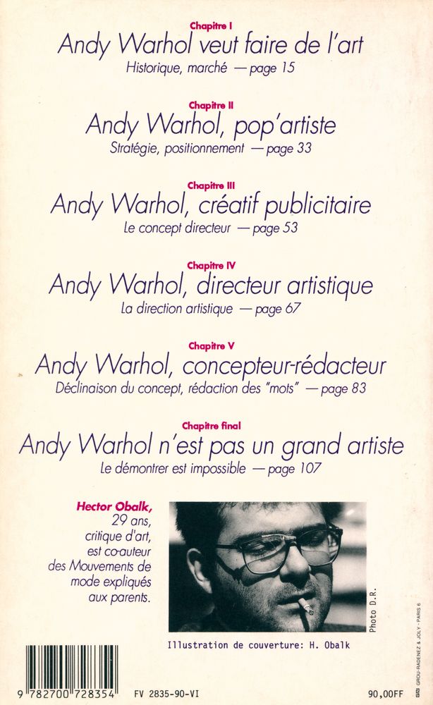 『ANDY WARHOL N'EST PAS UN GRAND ARTISTE』 3