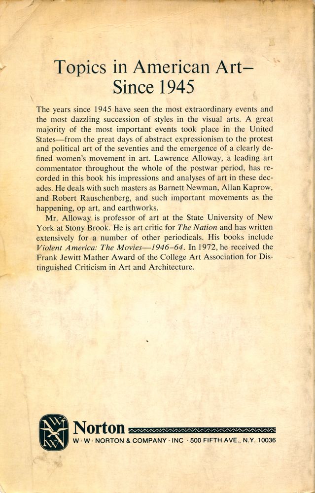 『Topics in American art since 1945』 4