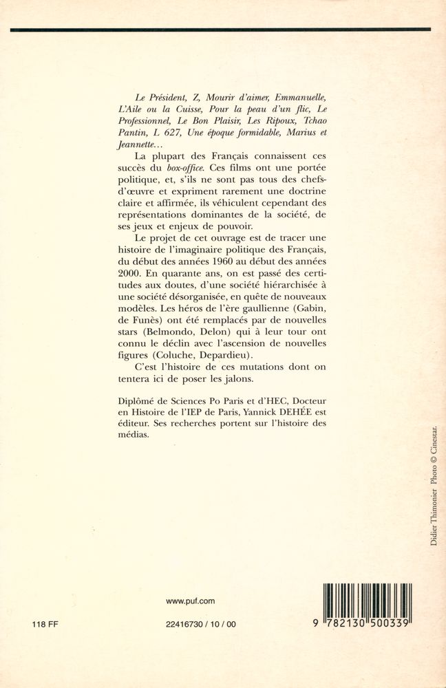 『Mythologies politiques du cinéma français, 1960 - 2000』 3