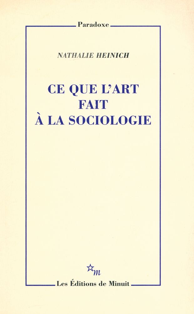 『CE QUE L'ART FAIT À LA SOCIOLOGIE』 1