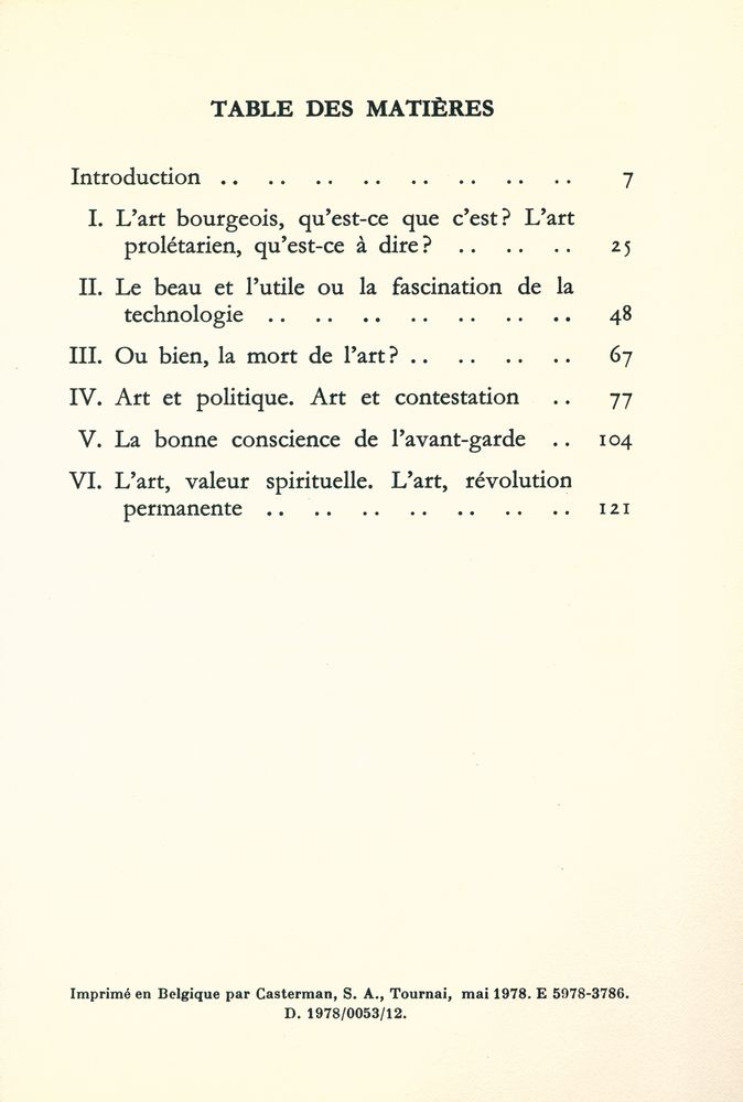 『L'ART: POUR QUOI FAIRE?』 2