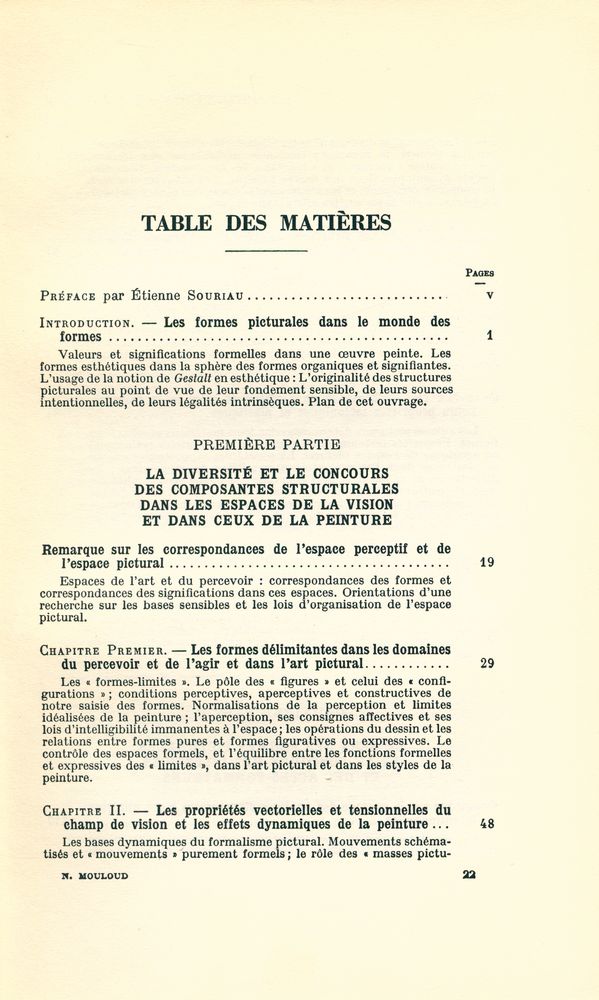 『LA PEINTURE ET L'ESPACE : Recherche sur les conditions formelles de l'expérience esthétique』 2