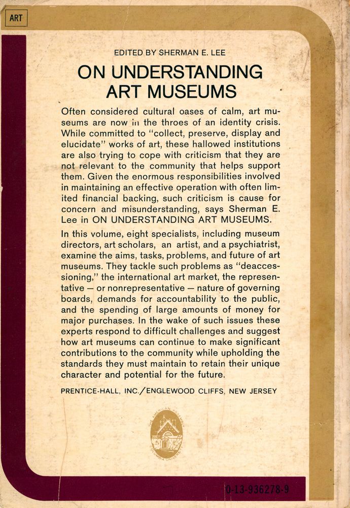 『ON UNDERSTANDING ART MUSEUMS』 3