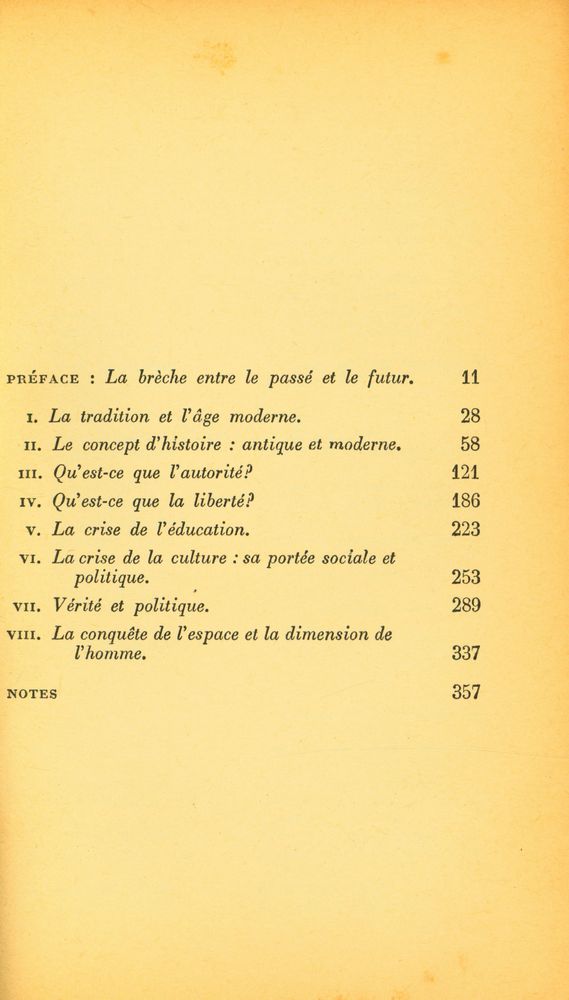 『La crise de la culture : Huit exercices de pensée politique』 2
