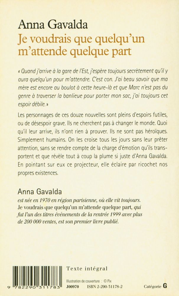 『Je voudrais que quelqu'un m'attende quelque part』 3
