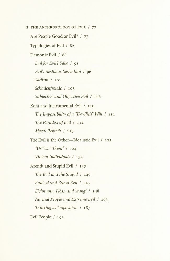 『A PHILOSOPHY OF EVIL』 3