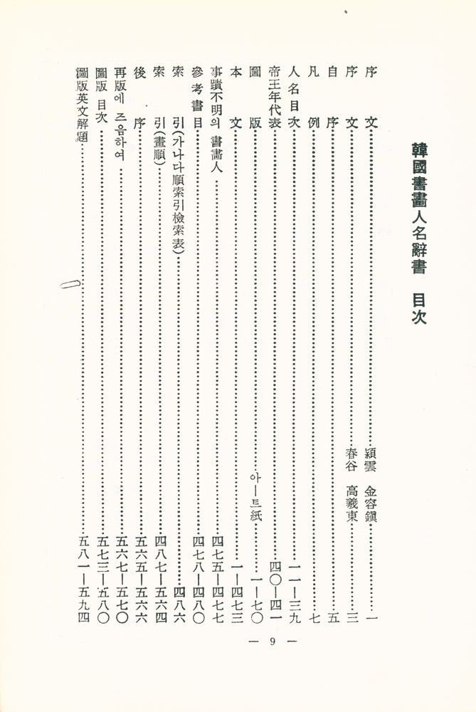 『韓國書畵人名辭書 第三版(한국서화인명사전 제3판)』 2