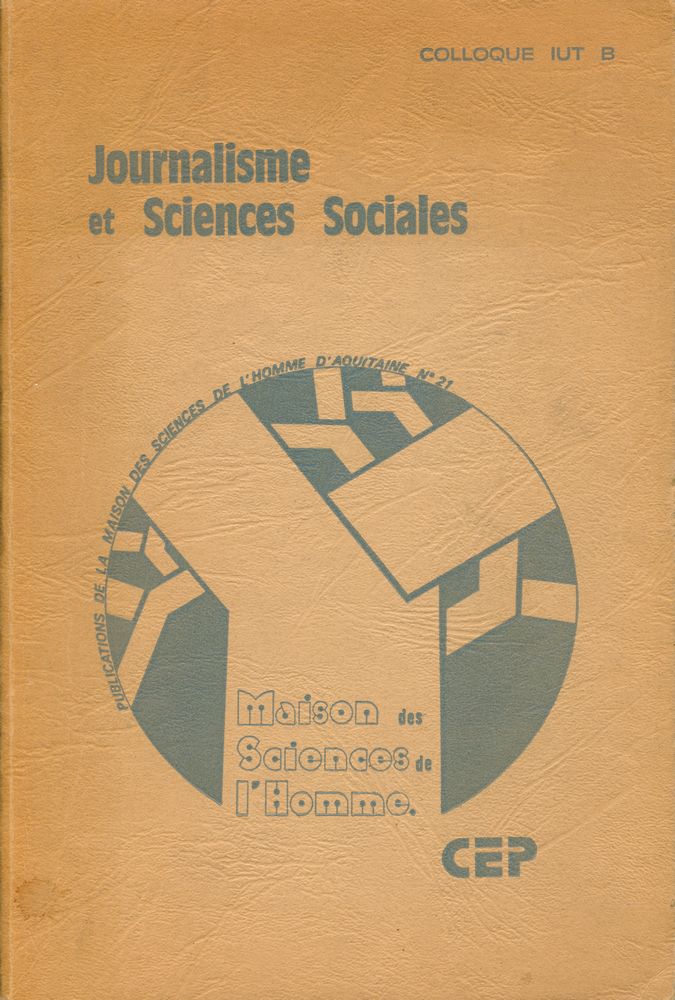 『Journalisme Et Sciences Sociales』 1