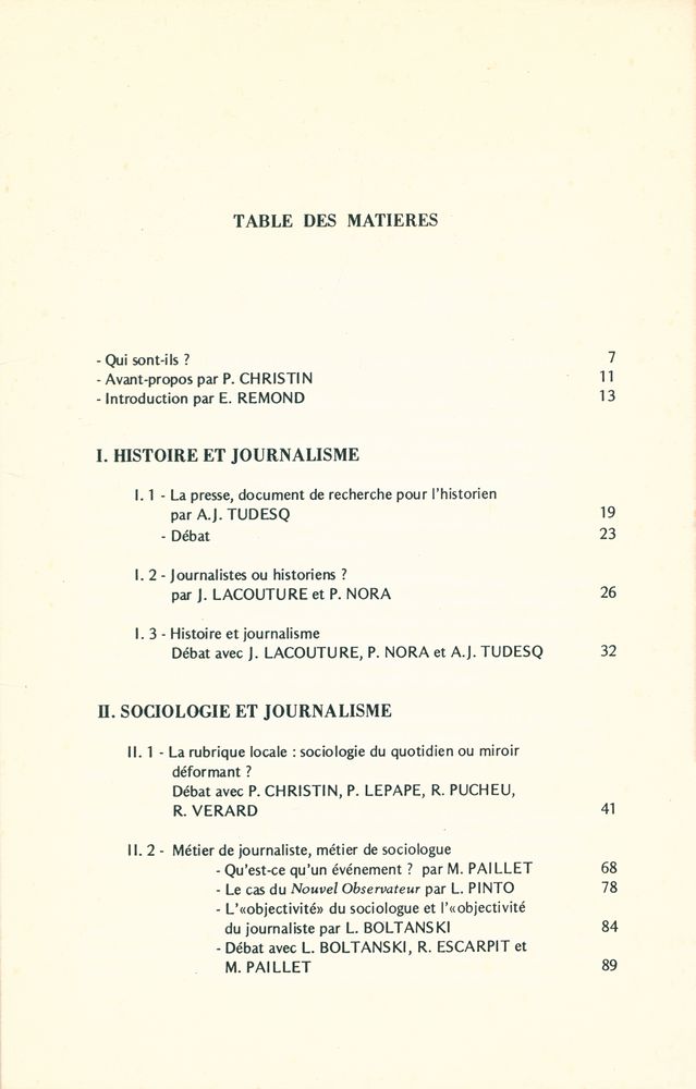 『Journalisme Et Sciences Sociales』 2