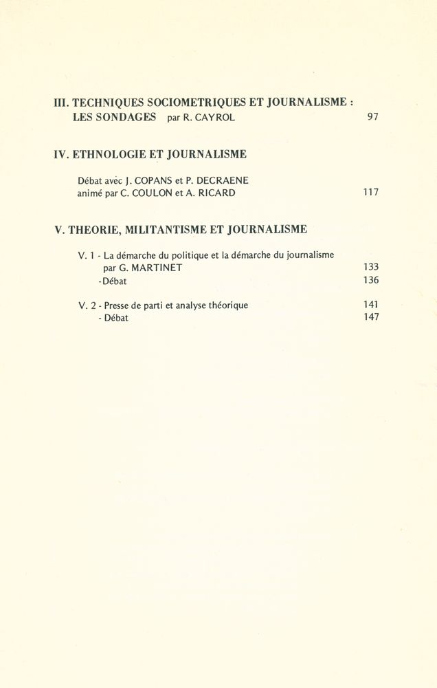 『Journalisme Et Sciences Sociales』 3