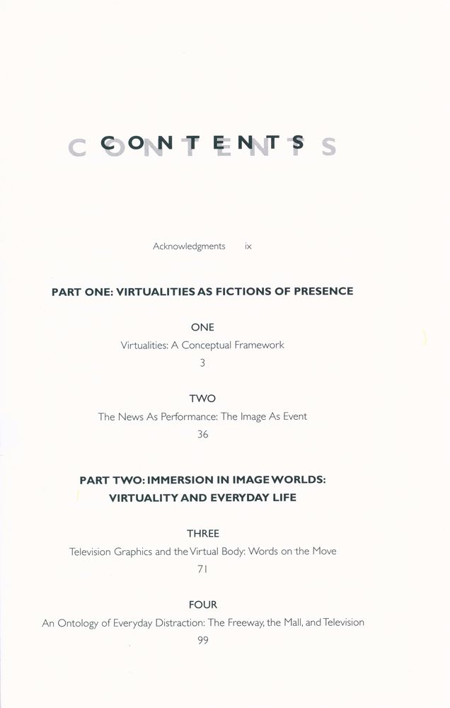 『Virtualities: television, media art, and cyberculture』 2