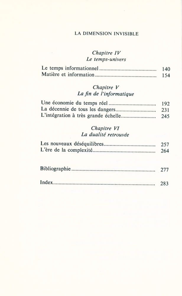 『LA DIMENSION INVISIBLE : Le défi du temps et de l'information』 3