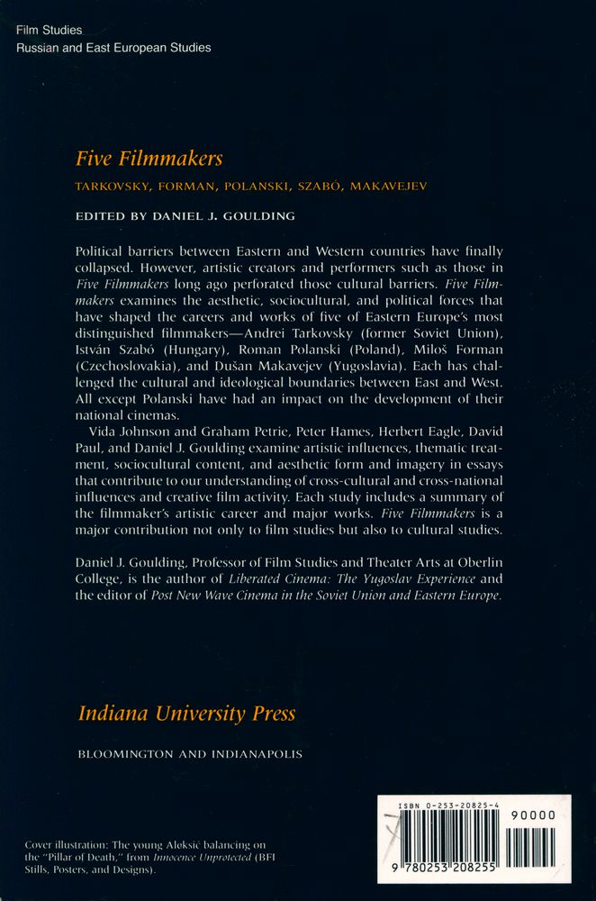 『Five filmmakers : Tarkovsky, Forman, Polanski, Szabó, Makavejev』 3