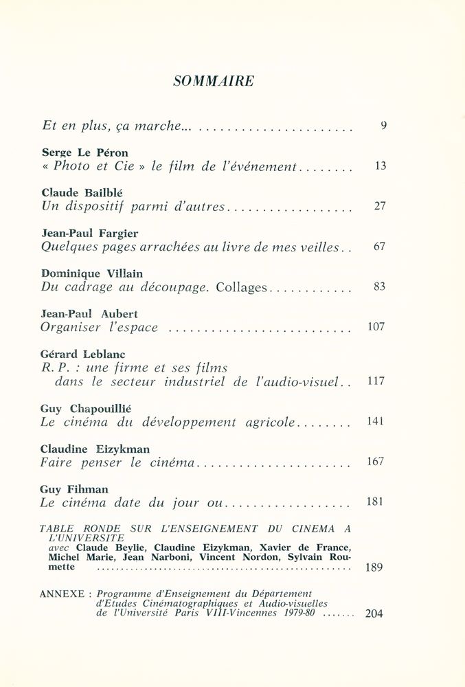 『DU CINÉMA selon VINCENNES』 2