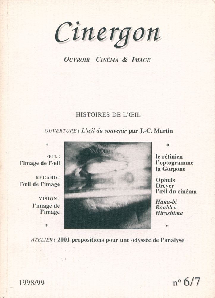 『Cinergon』 1998/199 N° 6/7 1