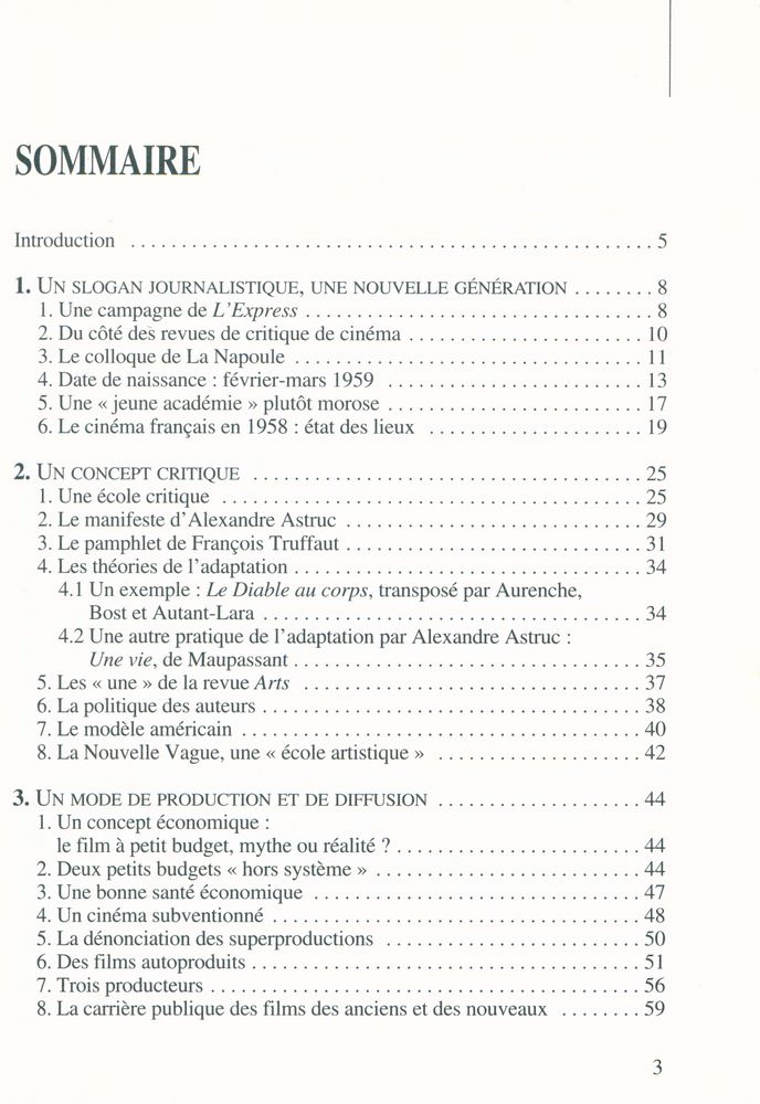 『LA NOUVELLE VAGUE : Une école artistique』 2